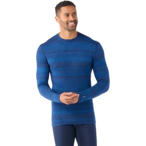 Smartwool Men's Classic Thermal Merino Base Layer Crew Shirt Deep Navy Sz Small - Picture 1 of 11